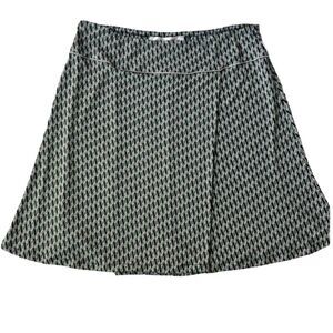 Max Studio Faux Wrap Summer Mini Green Blue  Skirt sz M